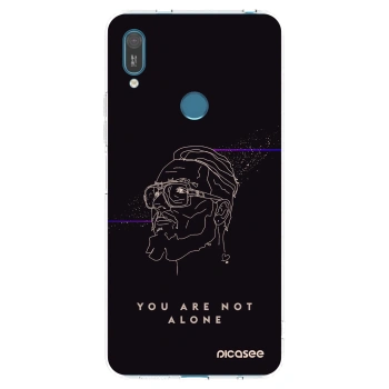 Picasee silikónový prehľadný obal pre Huawei Y7 2019 - You are not alone