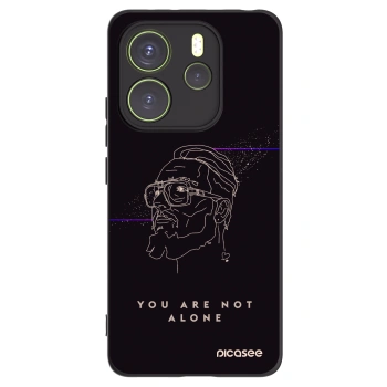 Picasee silikónový čierny obal pre Xiaomi Redmi Note 14 4G - You are not alone