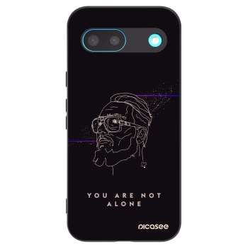 Picasee silikónový čierny obal pre Google Pixel 8 - You are not alone