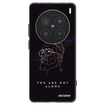 Picasee silikónový čierny obal pre Vivo X200 Pro - You are not alone