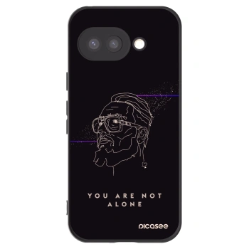 Picasee silikónový čierny obal pre Google Pixel 9a - You are not alone