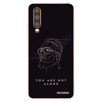 Picasee silikónový prehľadný obal pre Huawei P30 - You are not alone