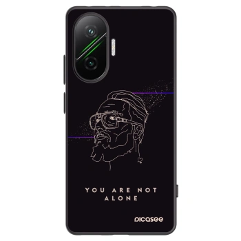 Picasee silikónový čierny obal pre Xiaomi Poco F7 Pro 5G - You are not alone