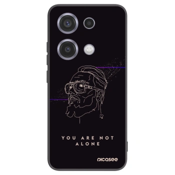 Picasee silikónový čierny obal pre Xiaomi Redmi Note 14S - You are not alone