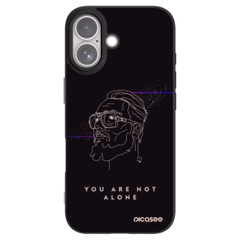 Picasee silikónový čierny obal pre Apple iPhone 17 - You are not alone