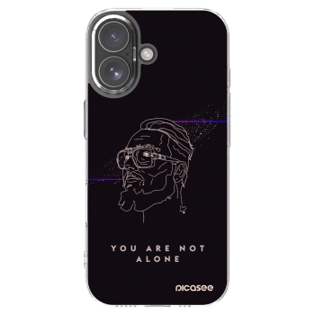 Picasee silikónový prehľadný obal pre Apple iPhone 17 - You are not alone
