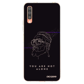 Picasee silikónový prehľadný obal pre Samsung Galaxy A70 A705F - You are not alone