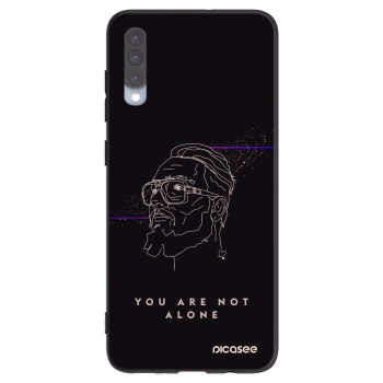 Picasee silikónový čierny obal pre Samsung Galaxy A70 A705F - You are not alone