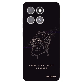 Picasee silikónový čierny obal pre Motorola Edge 60 Pro - You are not alone