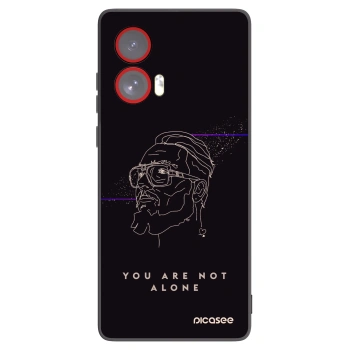 Picasee silikónový čierny obal pre Motorola Edge 50 Fusion - You are not alone