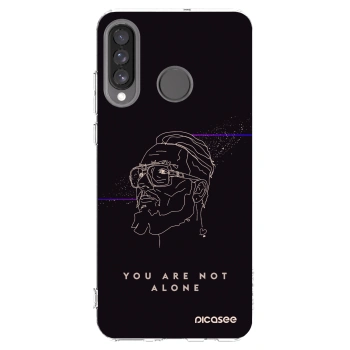 Picasee silikónový prehľadný obal pre Huawei P30 Lite - You are not alone