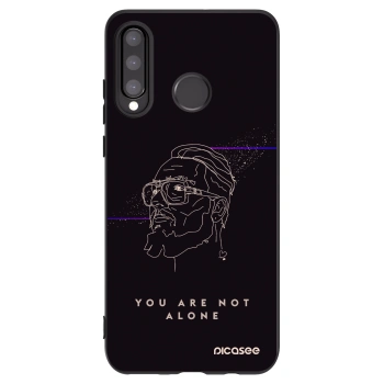 Picasee silikónový čierny obal pre Huawei P30 Lite - You are not alone
