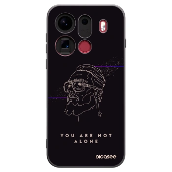 Picasee silikónový čierny obal pre OPPO Find X9 Pro - You are not alone