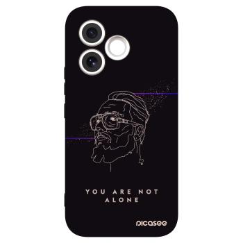 Picasee silikónový čierny obal pre Honor 600 Lite - You are not alone