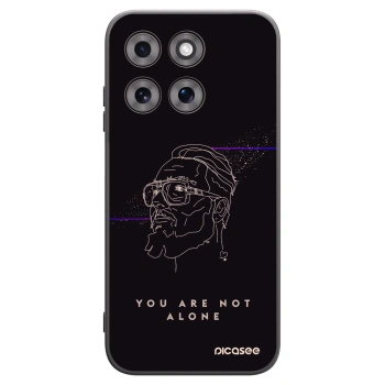 Picasee silikónový čierny obal pre Motorola Moto G77 - You are not alone