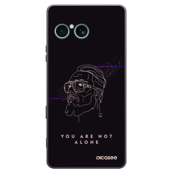 Picasee silikónový čierny obal pre Sony Xperia 10 VII - You are not alone