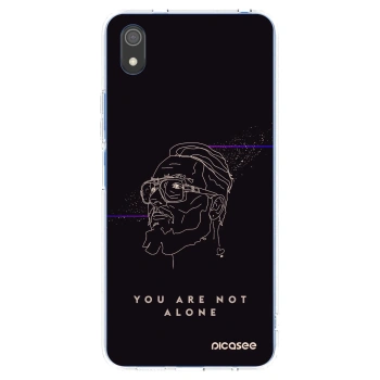 Picasee silikónový prehľadný obal pre Xiaomi Redmi 7A - You are not alone