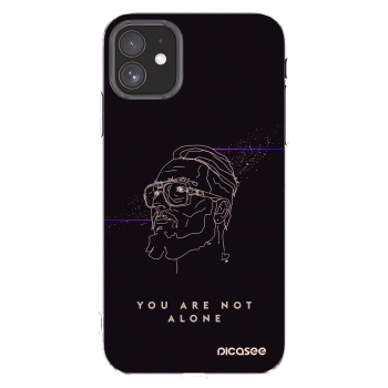 Picasee silikónový prehľadný obal pre Apple iPhone 11 - You are not alone