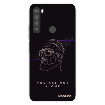 Picasee silikónový prehľadný obal pre Xiaomi Redmi Note 8 - You are not alone