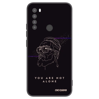 Picasee silikónový čierny obal pre Xiaomi Redmi Note 8 - You are not alone