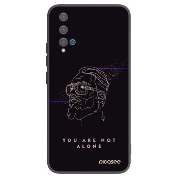 Picasee silikónový čierny obal pre Huawei Nova 5T - You are not alone
