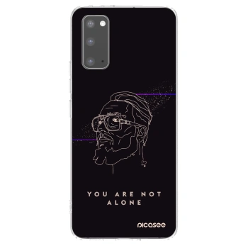 Picasee silikónový prehľadný obal pre Samsung Galaxy S20 G980F - You are not alone
