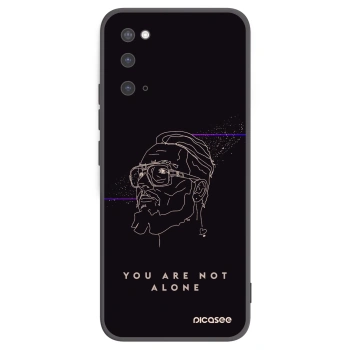 Picasee silikónový čierny obal pre Samsung Galaxy S20 G980F - You are not alone