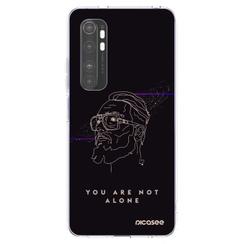 Picasee silikónový prehľadný obal pre Xiaomi Mi Note 10 Lite - You are not alone