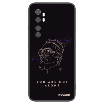 Picasee silikónový čierny obal pre Xiaomi Mi Note 10 Lite - You are not alone
