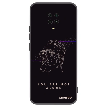 Picasee silikónový čierny obal pre Xiaomi Redmi Note 9S - You are not alone