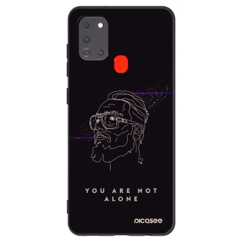Picasee silikónový čierny obal pre Samsung Galaxy A21s - You are not alone