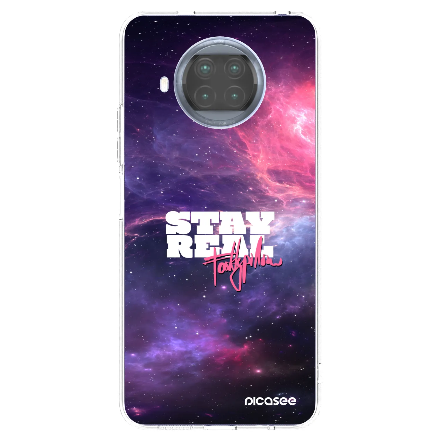 Silikónový prehľadný obal pre Xiaomi Mi 10T Lite - Stay Real