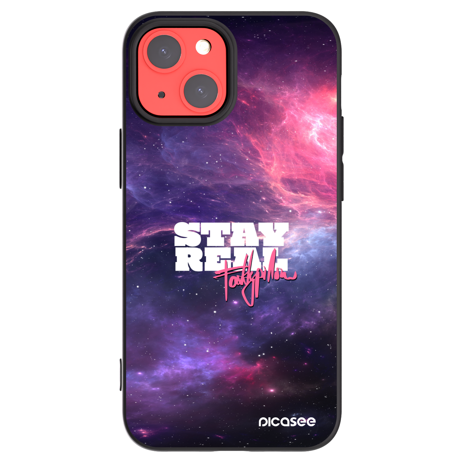 Picasee silikónový čierny obal pre Apple iPhone 13 mini - Stay Real
