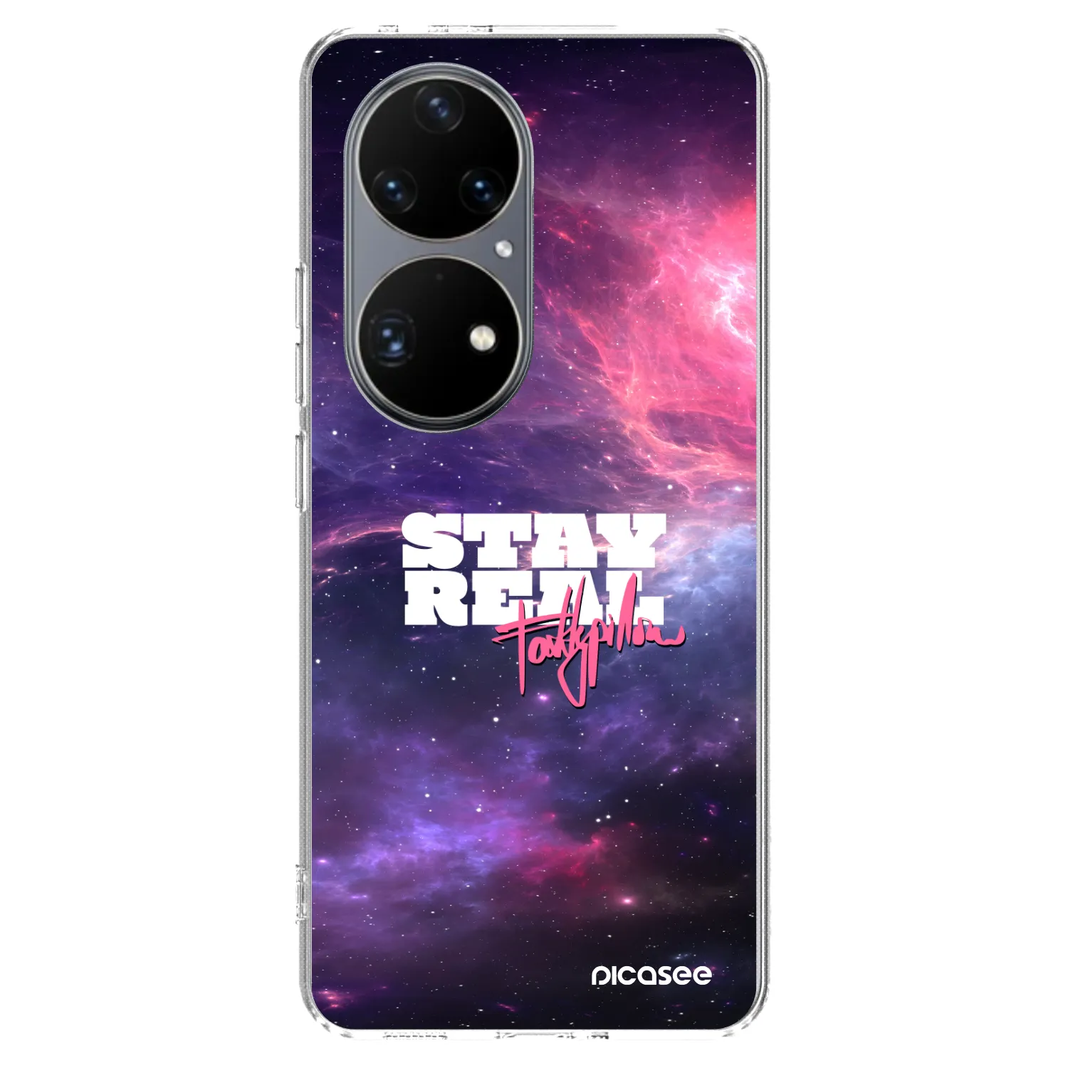 Picasee silikónový prehľadný obal pre Huawei P50 - Stay Real