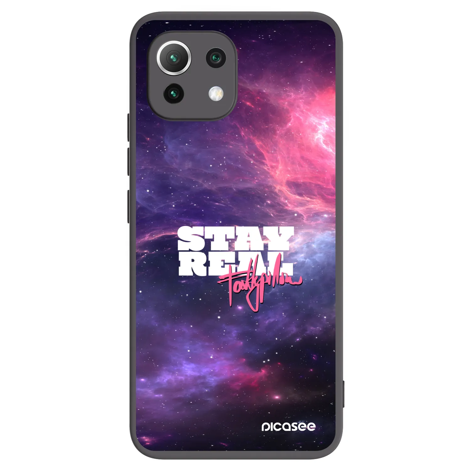 Picasee silikónový čierny obal pre Xiaomi 11 Lite 5G NE - Stay Real