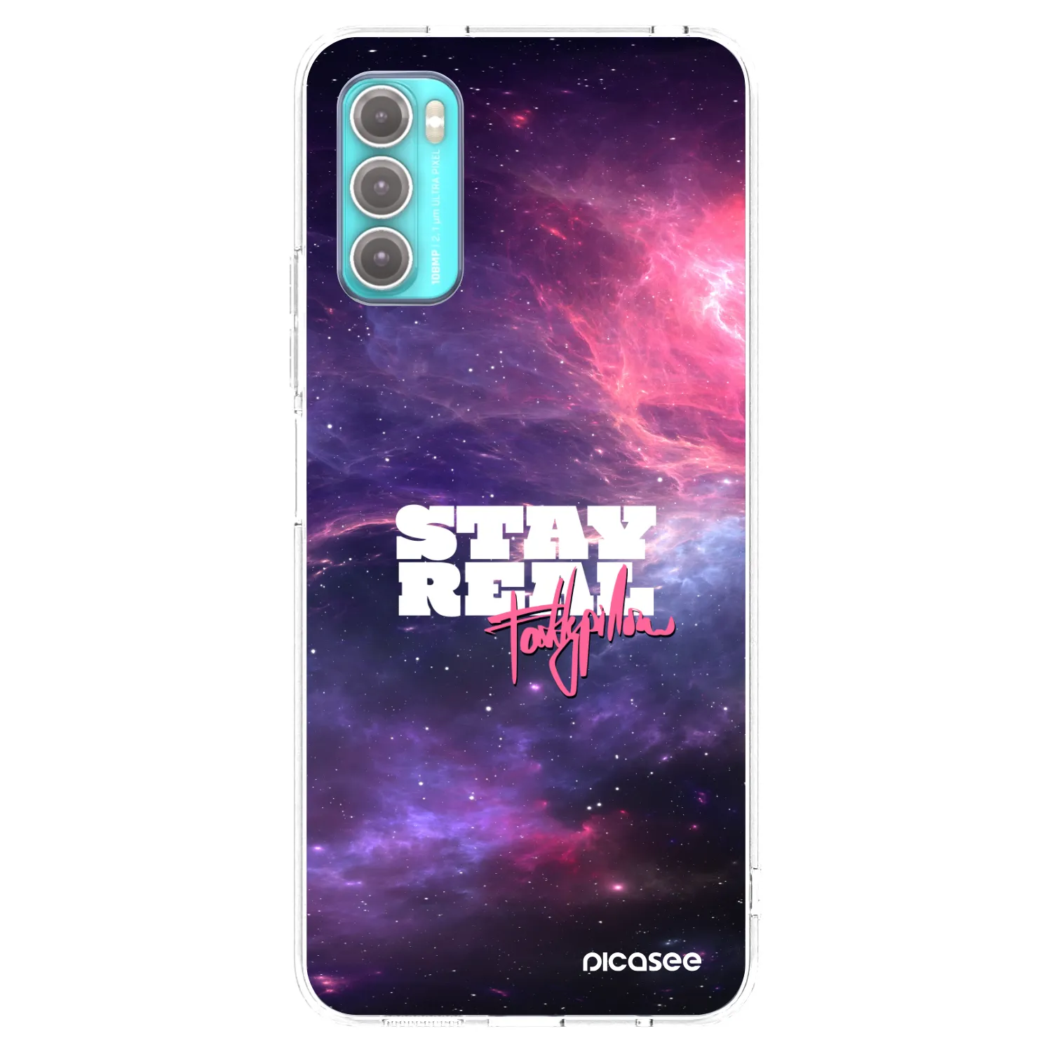Picasee silikónový prehľadný obal pre Motorola Moto G60 - Stay Real