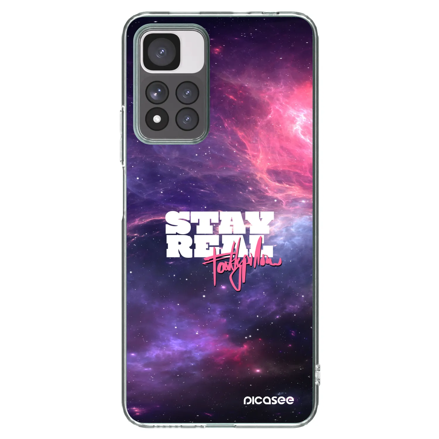 Picasee silikónový prehľadný obal pre Xiaomi Redmi Note 11 Pro+ 5G - Stay Real