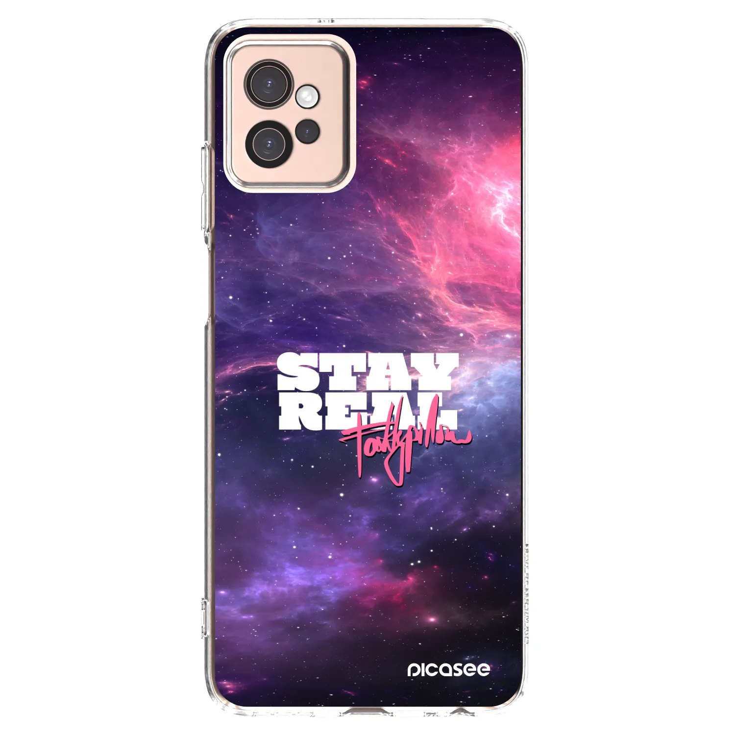 Silikónový prehľadný obal pre Motorola Moto G32 - Stay Real