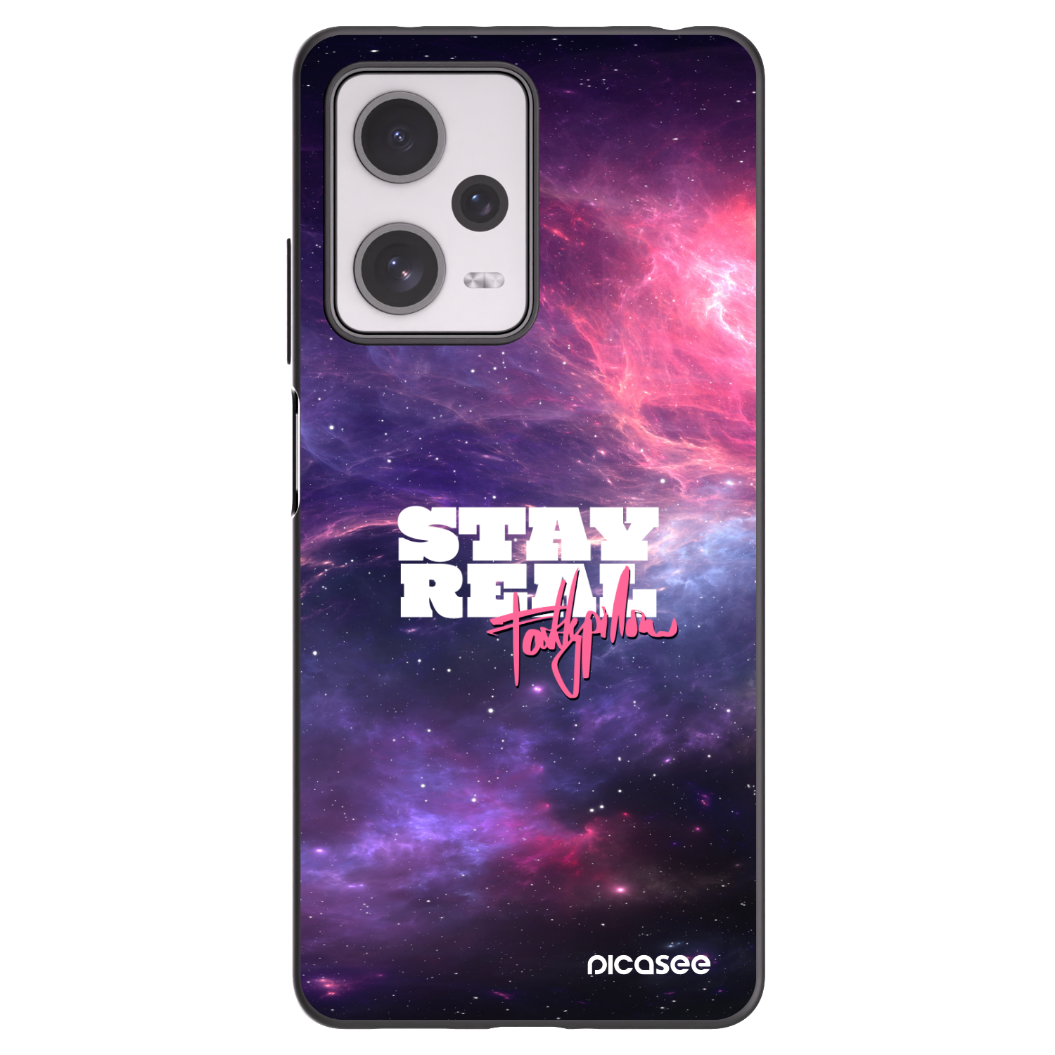 Picasee silikónový čierny obal pre Xiaomi Redmi Note 12 Pro+ 5G - Stay Real