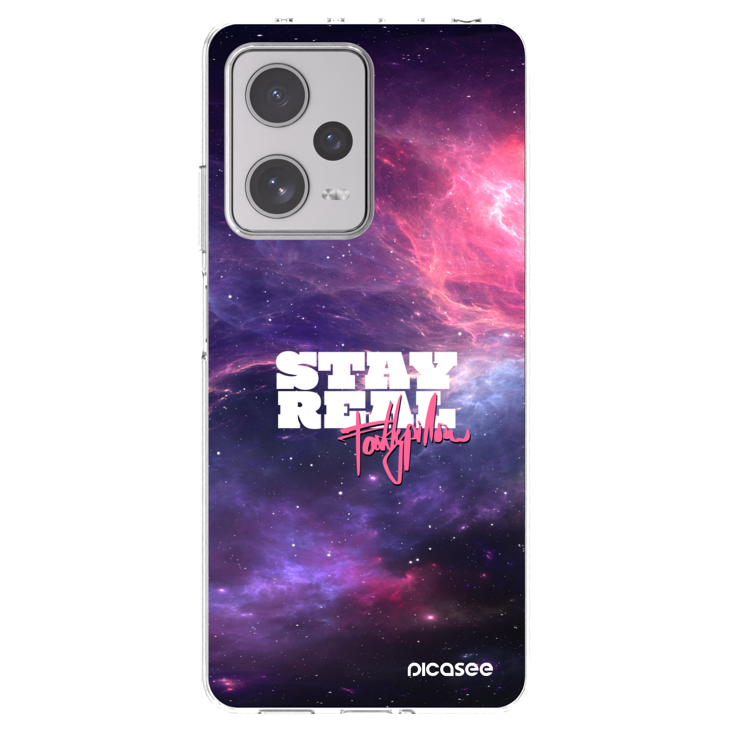 Picasee silikónový prehľadný obal pre Xiaomi Redmi Note 12 Pro+ 5G - Stay Real