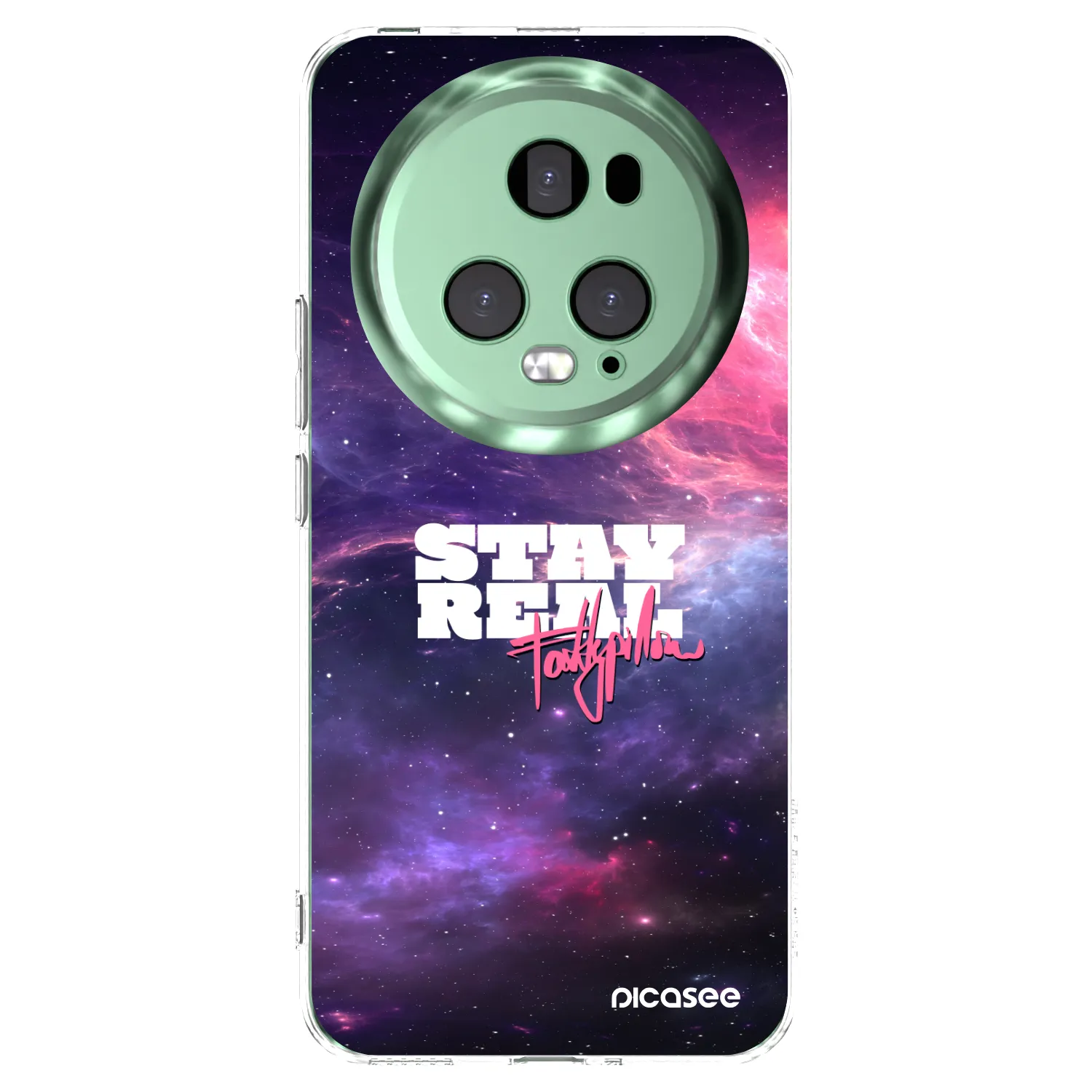 Picasee silikónový prehľadný obal pre Honor Magic5 Pro - Stay Real