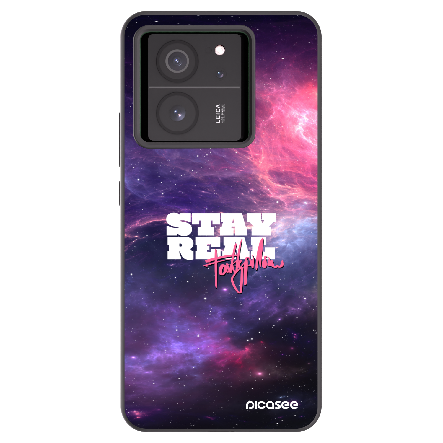 Picasee silikónový čierny obal pre Xiaomi 13T - Stay Real