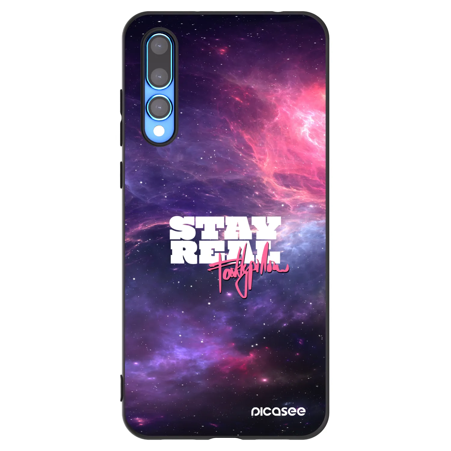 Picasee silikónový čierny obal pre Huawei P20 Pro - Stay Real