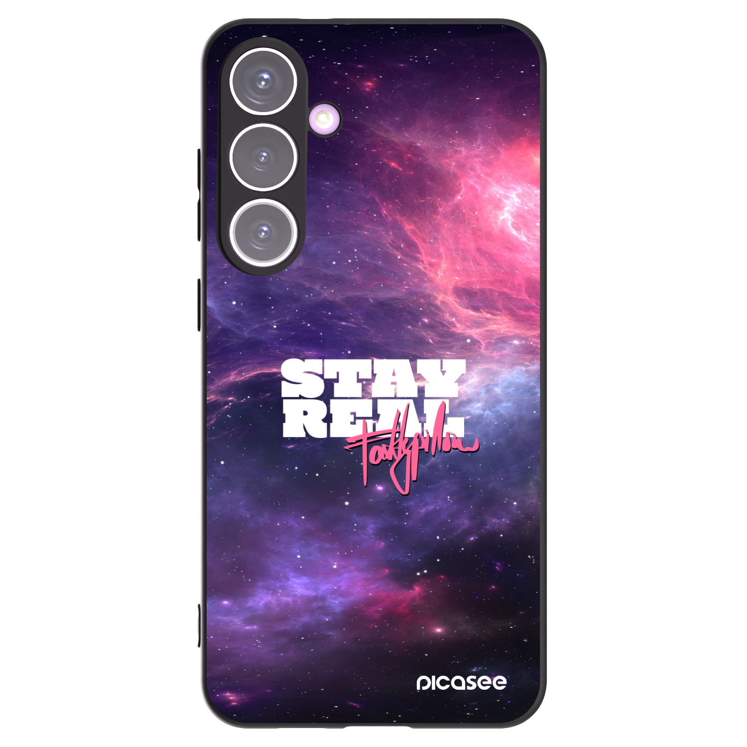 Picasee silikónový čierny obal pre Samsung Galaxy S24+ S926B 5G - Stay Real