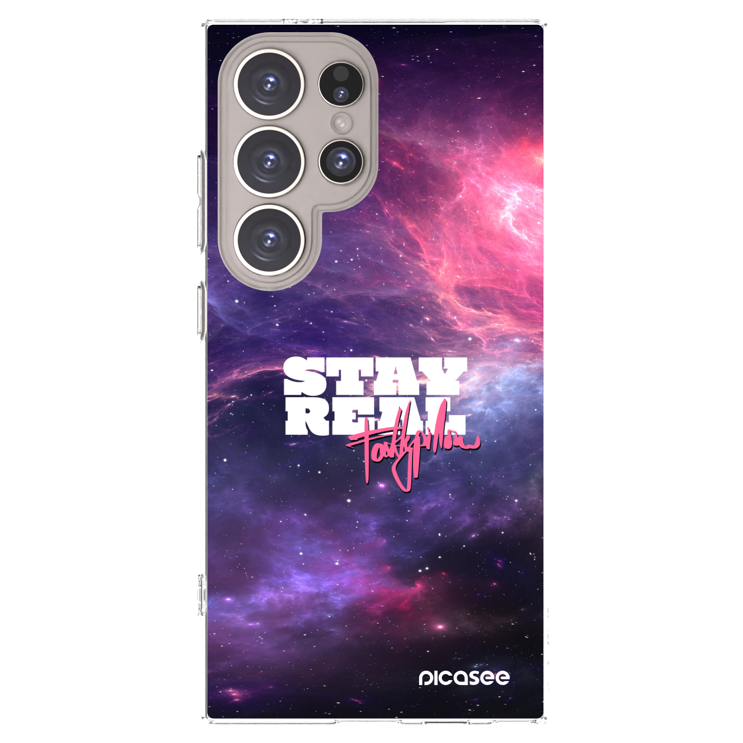Picasee silikónový prehľadný obal pre Samsung Galaxy S24 Ultra S928B 5G - Stay Real