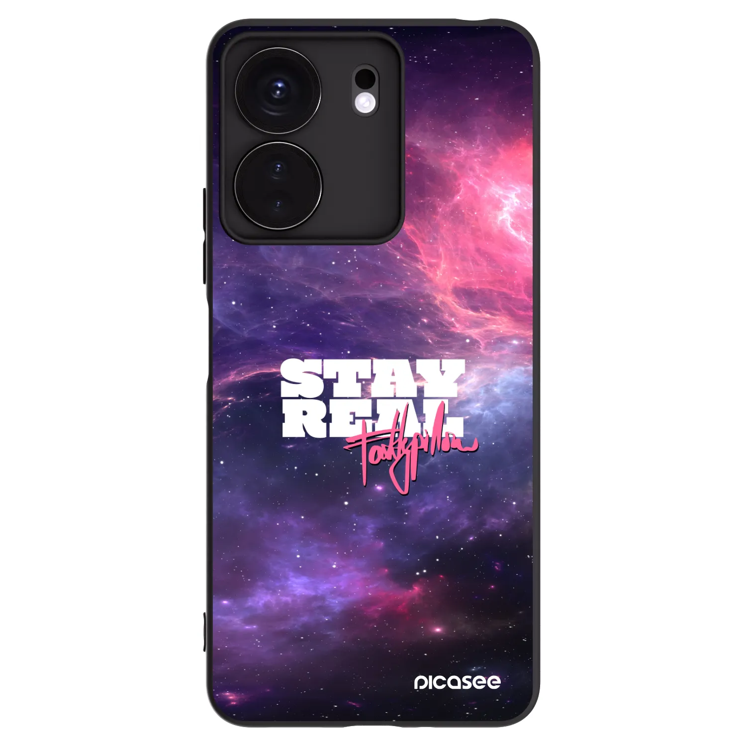 Picasee silikónový čierny obal pre Xiaomi Redmi 13C 4G - Stay Real