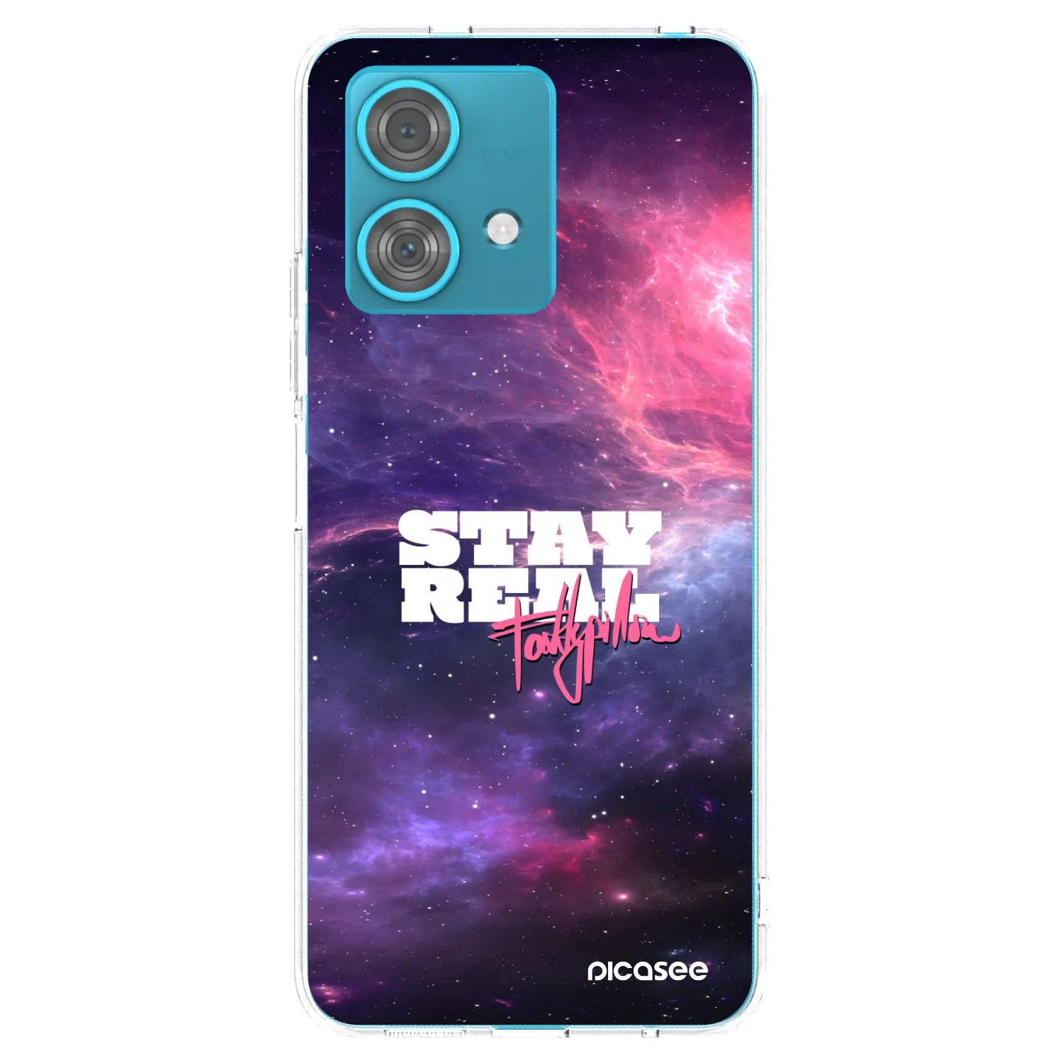 Picasee silikónový prehľadný obal pre Motorola Edge 40 Neo - Stay Real