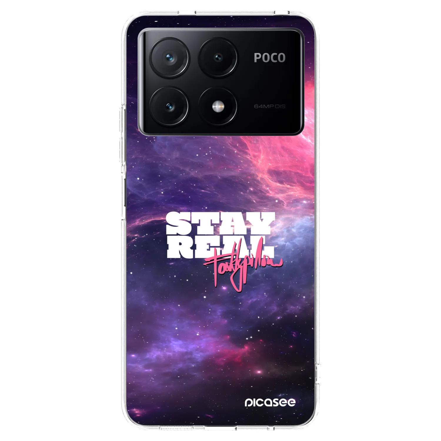Picasee silikónový prehľadný obal pre Xiaomi Poco X6 Pro - Stay Real