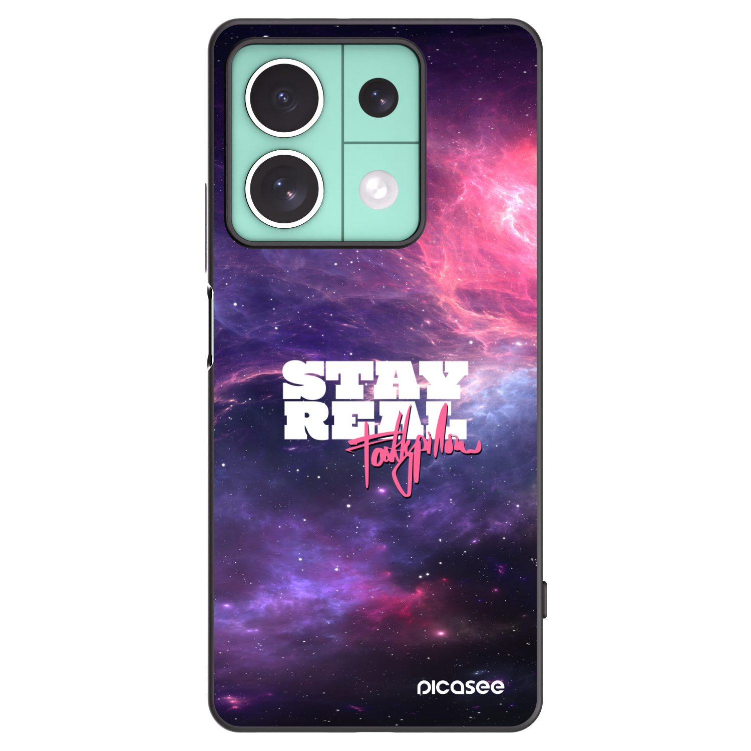Picasee silikónový čierny obal pre Xiaomi Redmi Note 13 5G - Stay Real