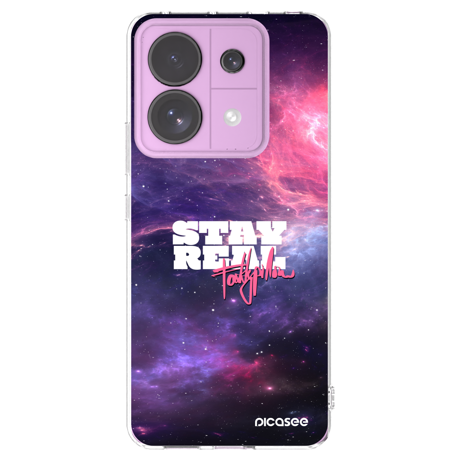 Picasee silikónový prehľadný obal pre Xiaomi Redmi Note 13 Pro 5G - Stay Real